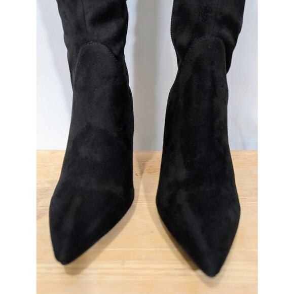 Jessica Simpson Abrine Black Microsuede Over the Knee Heeled Boots 6.5 - Picture 6 of 12
